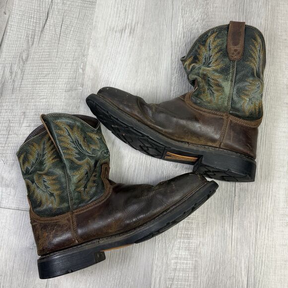 Mens ARIAT Groundbreaker Wide Square Toe Steel Toe Work Boot 10.5 EE A